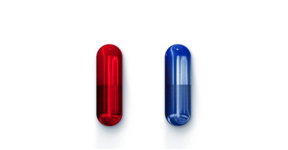 Blue pill or red pill: which do you choose? | by BRAND MINDS | Medium
