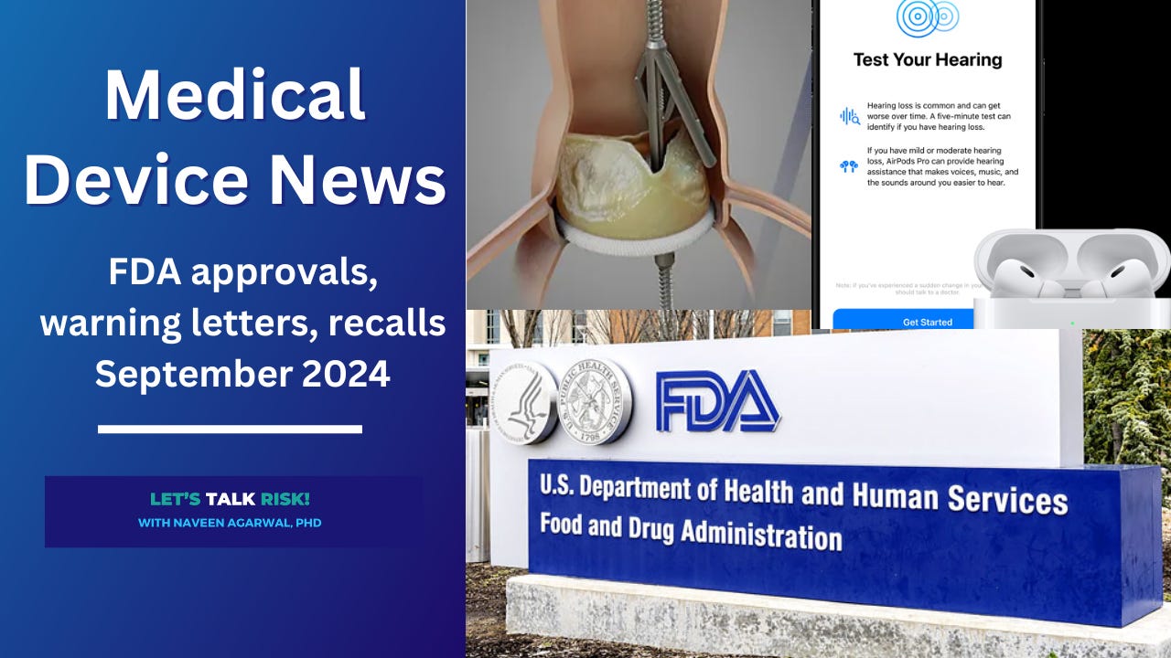 Medical Device News Update Sep 2024