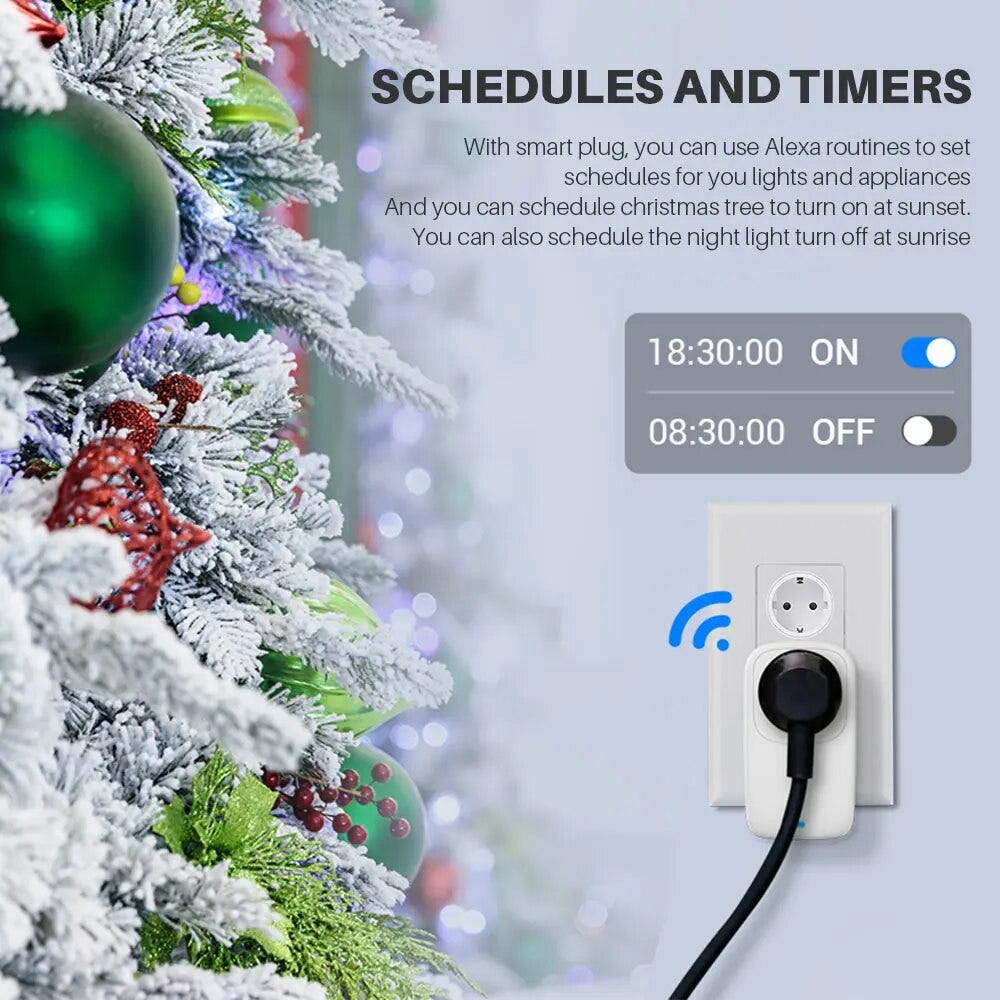 Broadlink SP4L EU WiFi Smart Plug With Night Light Timer Outlet Socket  Voice Control Compatible with Alexa Google Home - AliExpress