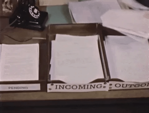 GIF showing the process of laying out documents