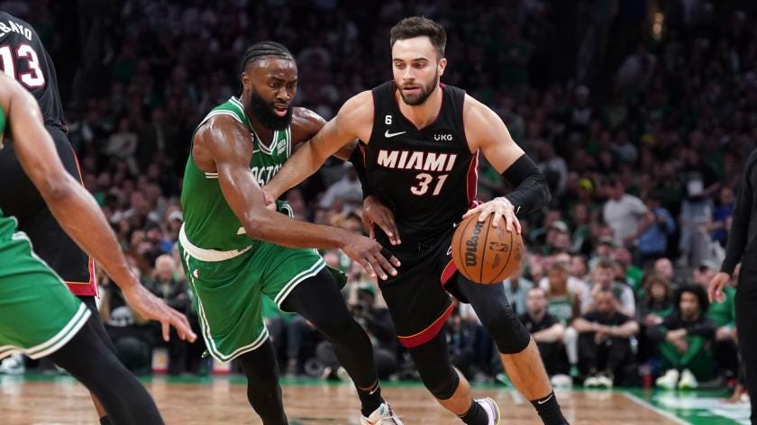 Heat's Max Strus throws shade at Celtics in celebratory Instagram post -  NBC Sports Boston