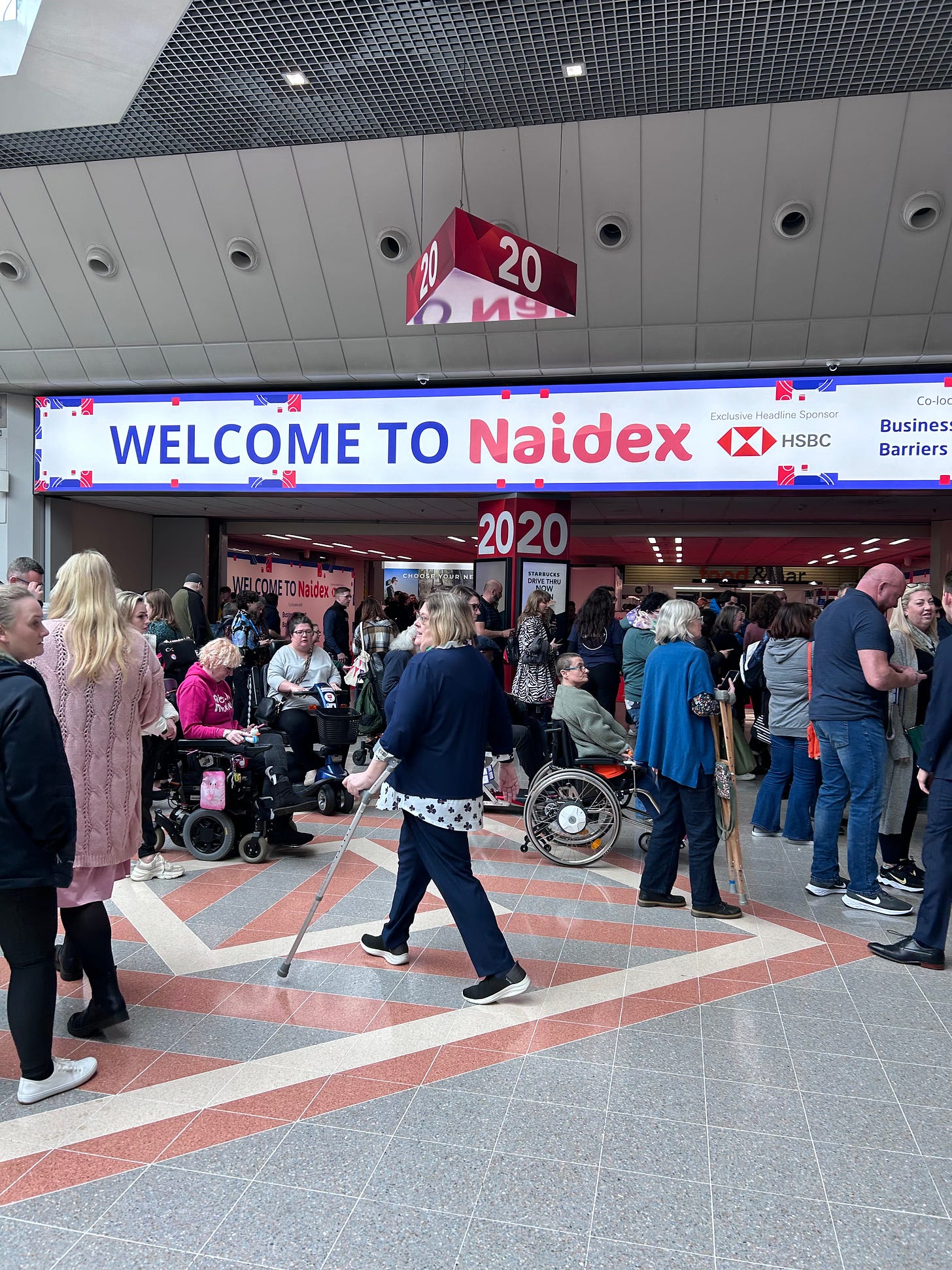 A shot of the entrance to Naidex on day one 