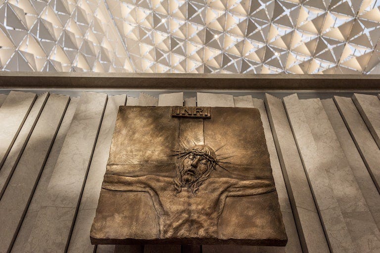 Jesus Christ depicted at a Catholic Church.