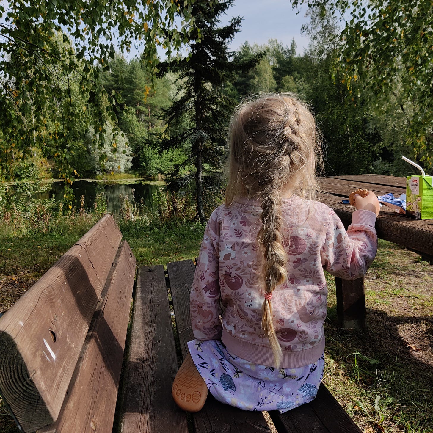 Eväsretki lasten kanssa.