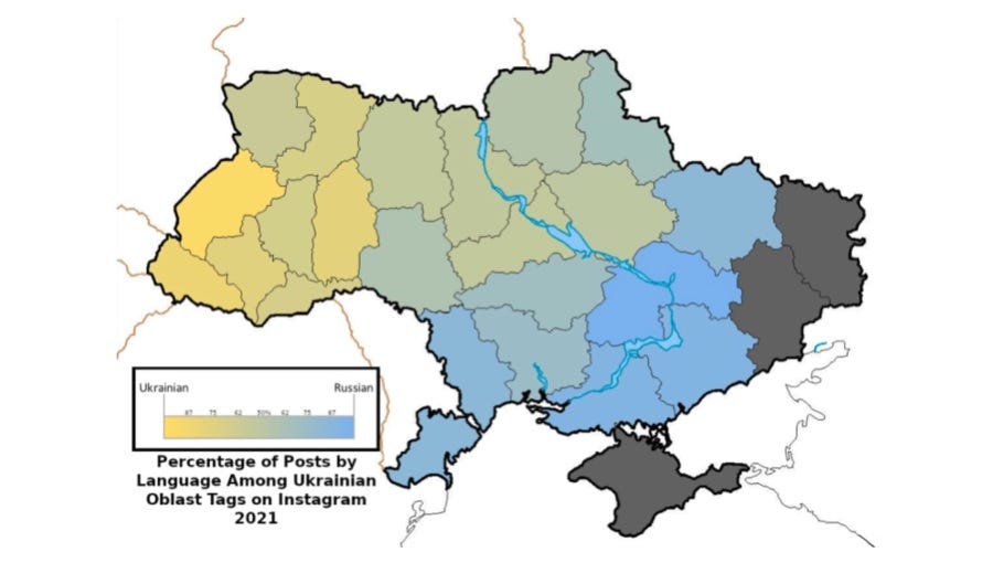 Russian is the social-media language of choice for Ukrainians 