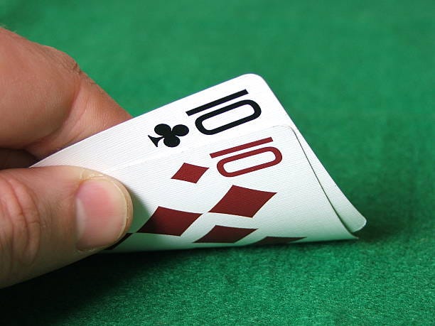 Holdem Pocket Tens Stock Photo - Download Image Now - Black Color, Clubs -  Playing Card, Competition - iStock