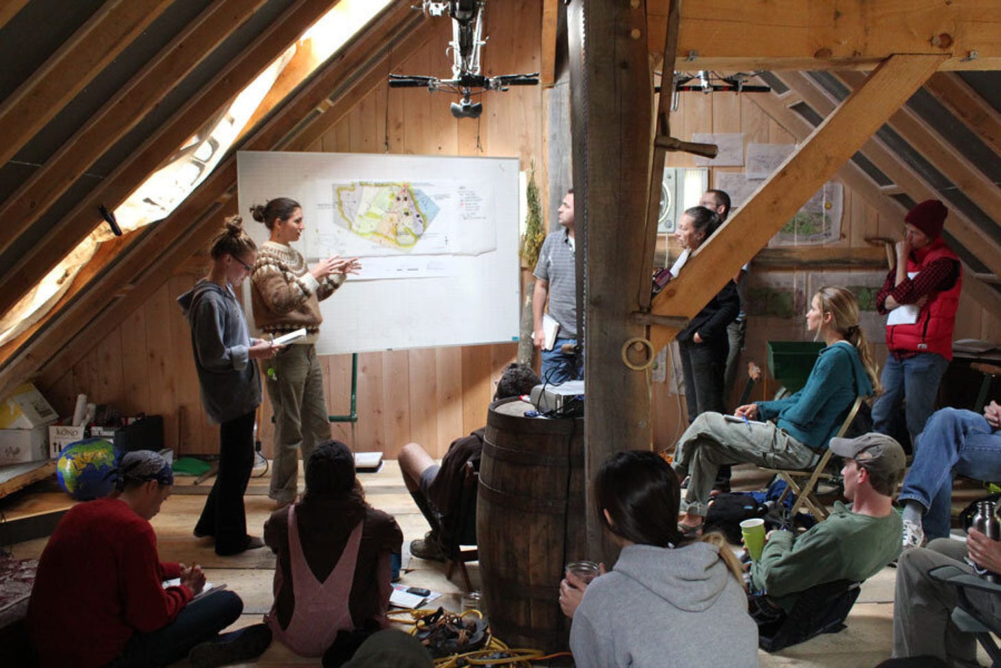 Whole Systems Design Permaculture Design Course in action.