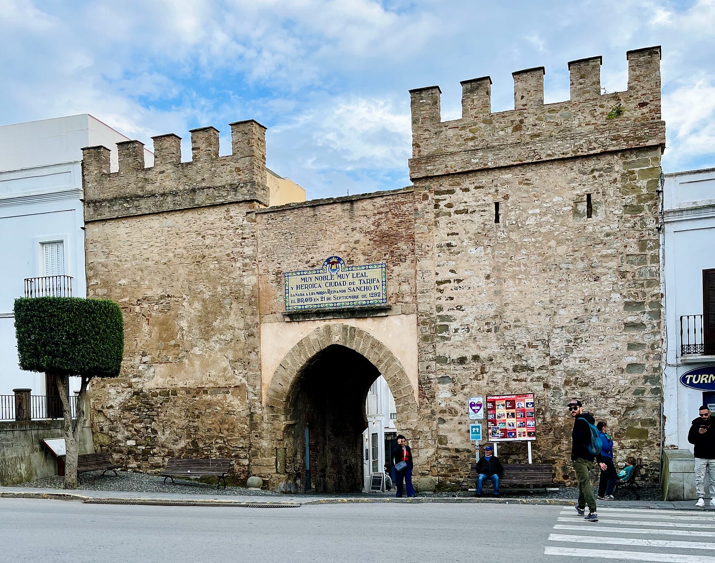 Fortress walls in Tarifa, Spain