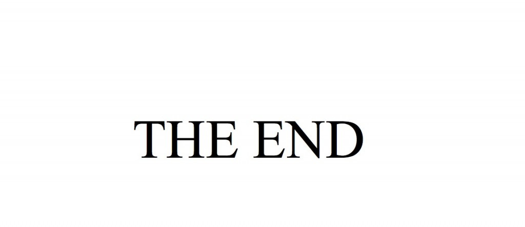 The end