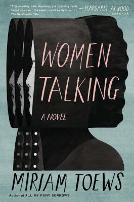 Cover for Women Talking, novel by Miriam Toews (2018)