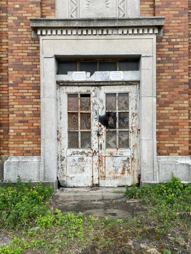 door peeling paint flloyd bennett field