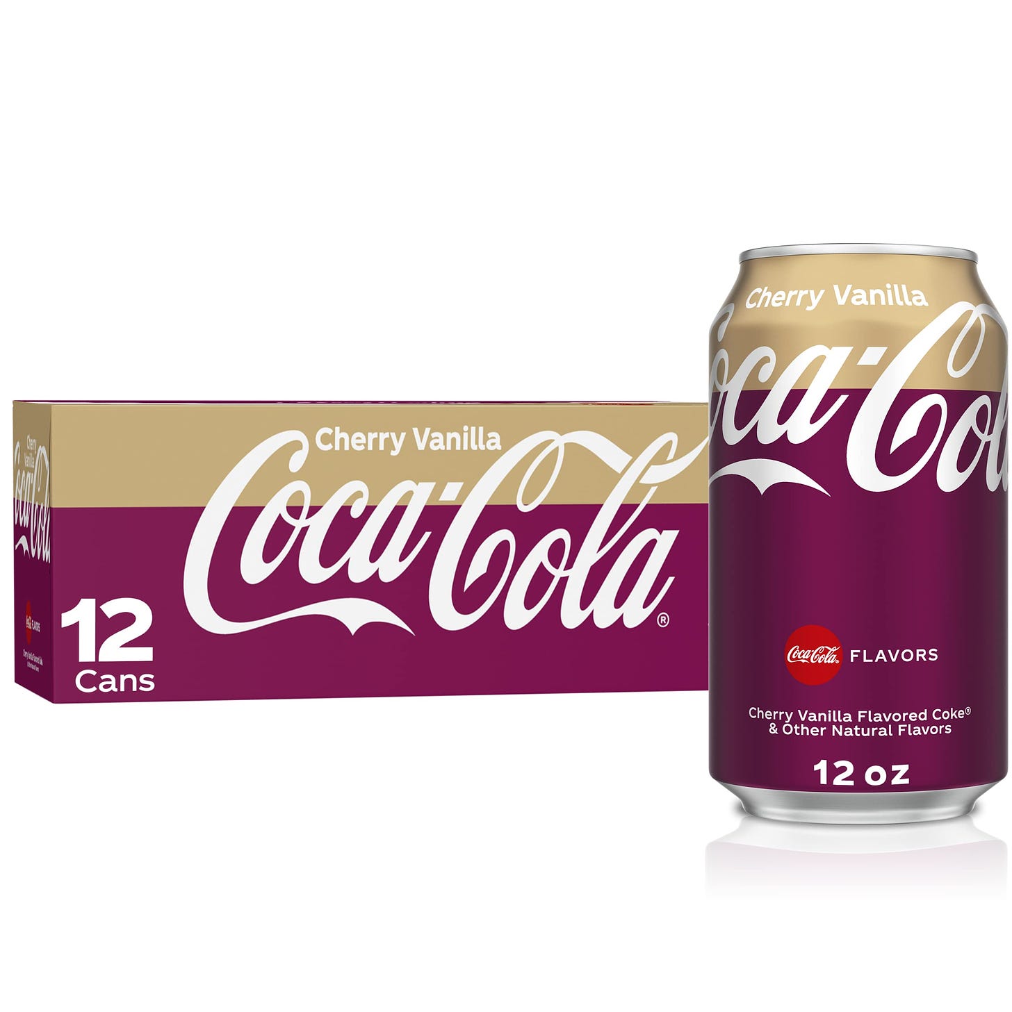 Coca-Cola, Coke, Cherry Vanilla, 12 Fl Oz (Pack of 12)