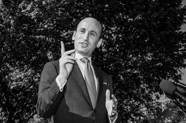 Opinion | Stephen Miller Is a White Nationalist. Does It Matter? - The ...