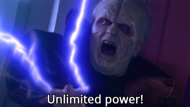 Darth Sidious Unlimited Power | Know Your Meme