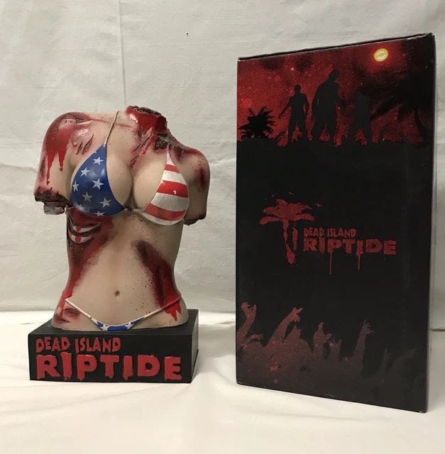 Dead Island Riptide Zombie Bair Edition Bikini Torso Figur Skulptur Limited