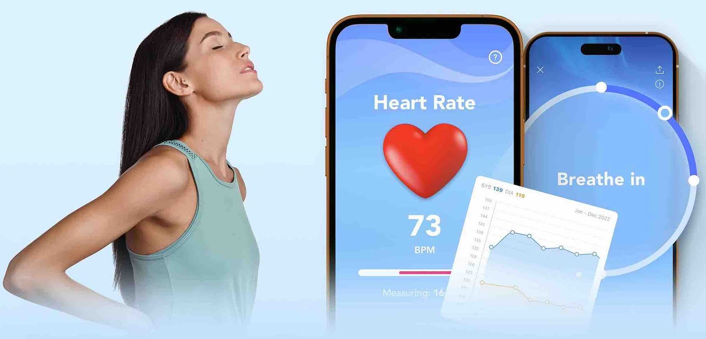 Best blood pressure app BreathNow