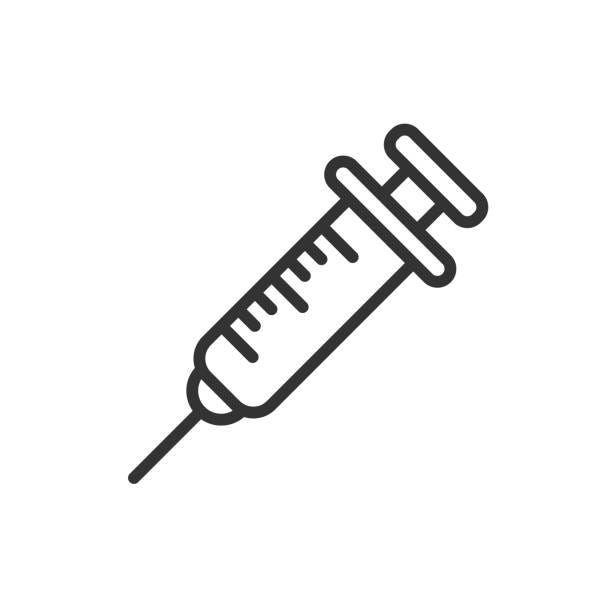 Isolated Medical Syringe Icon Stock Illustration - Download Image Now -  Syringe, Icon, Injecting - iStock