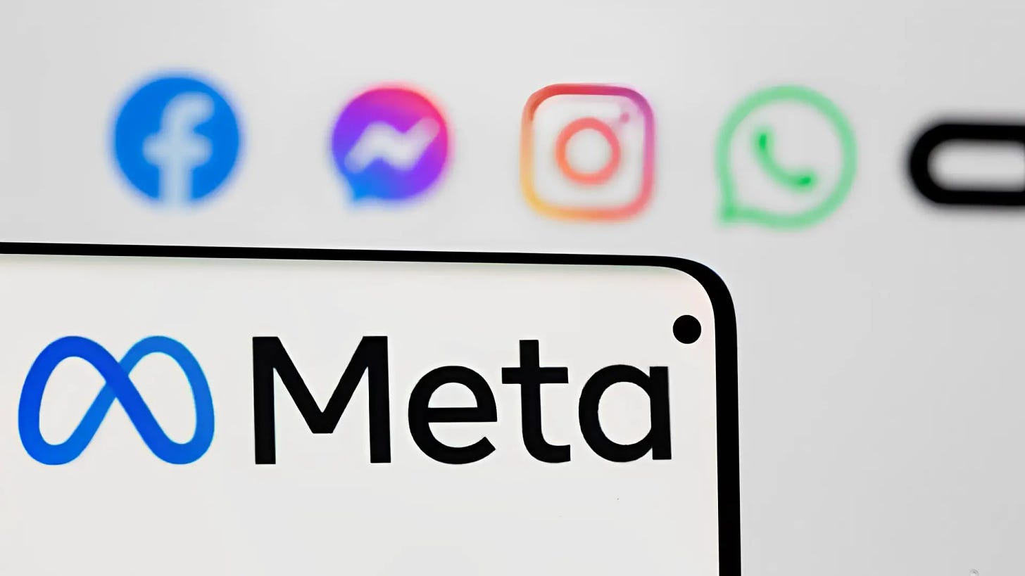 Facebook, Instagram, Whatsapp, all owned by Meta.