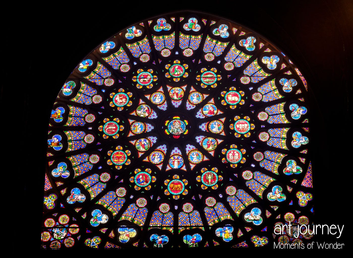 Rose window stained glass Pierre de Montreuil Saint Denis Rose window stained glass Pierre de Montreuil Saint Denis