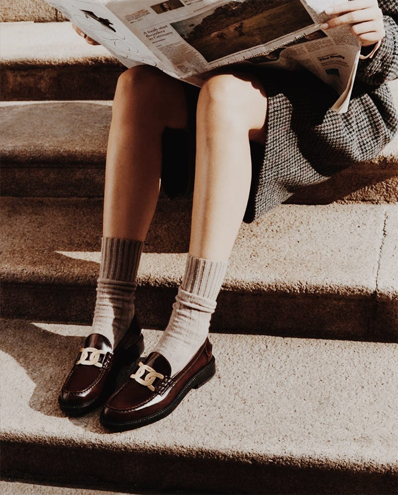 street style: the return of the sock.