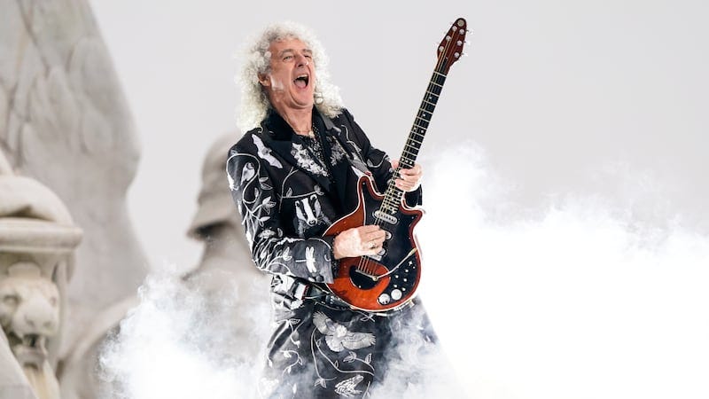 FILE - Brian May performs at the Platinum Jubilee concert taking place in front of Buckingham...