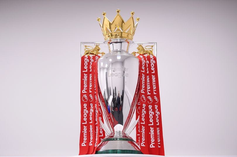 Premier League Trophy Red Ribbons Liverpool / Liverpool lift Premier League trophy: Goals galore ...