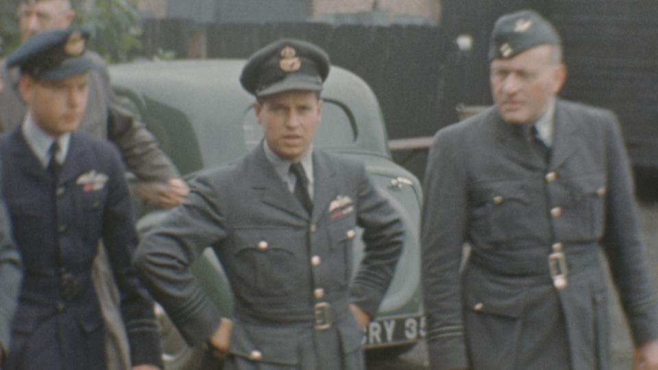 Watch Wing Commander G.P Gibson VC, DSO, DFC inspects the Headquarters at  Trent Lane online - BFI Player