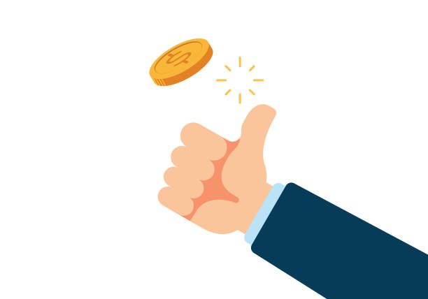 Coin Flip Stock Illustration - Download Image Now - Flipping A Coin,  Throwing, Coin - iStock