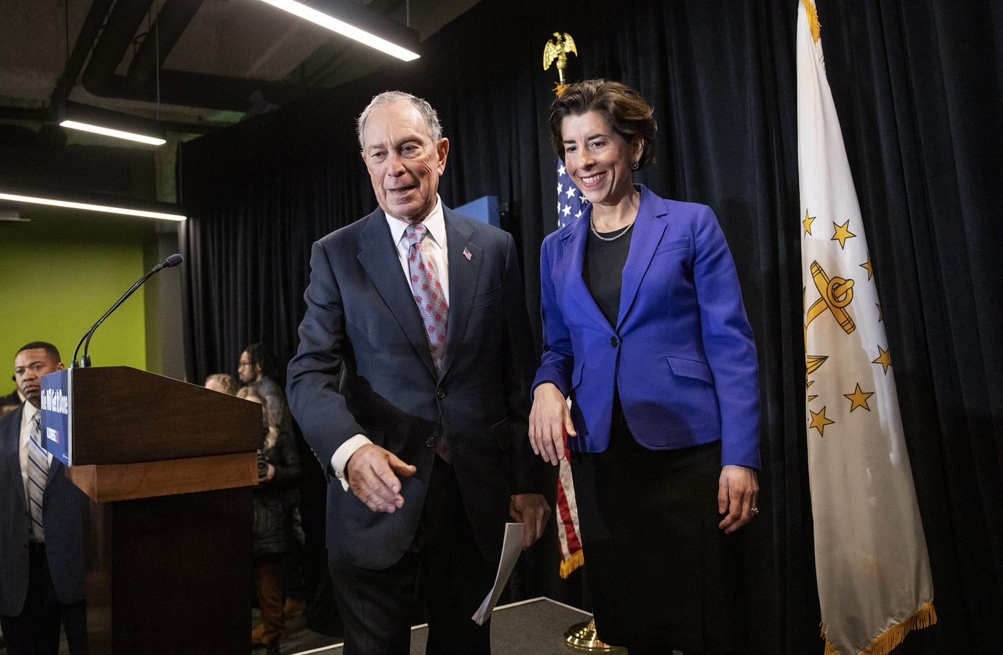 Rhode Island governor Gina Raimondo backs Michael Bloomberg for ... Rhode Island governor Gina Raimondo backs Michael Bloomberg for ...