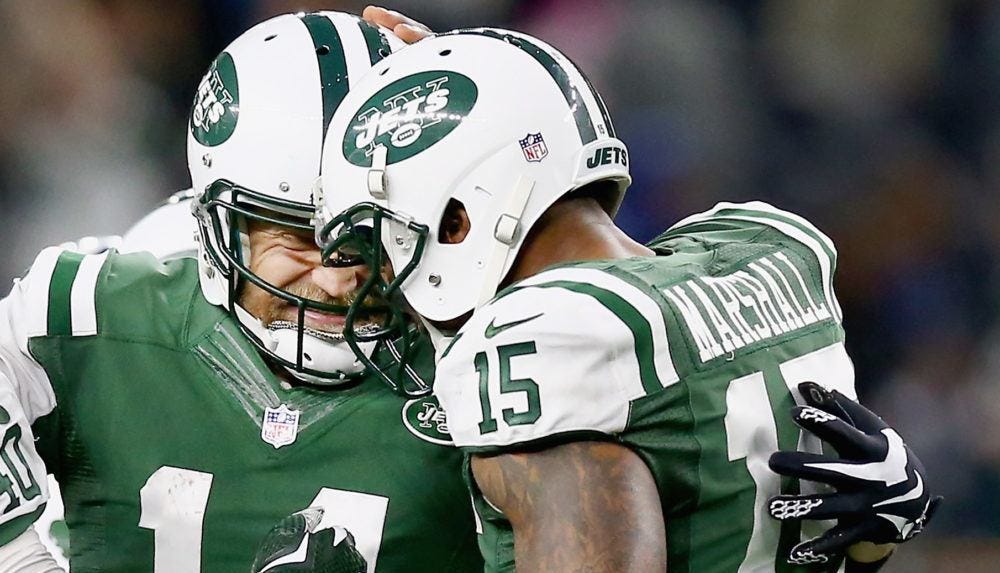 Jets Brandon Marshall bets Porshe on QB Ryan Fitzpatrick 2016 images