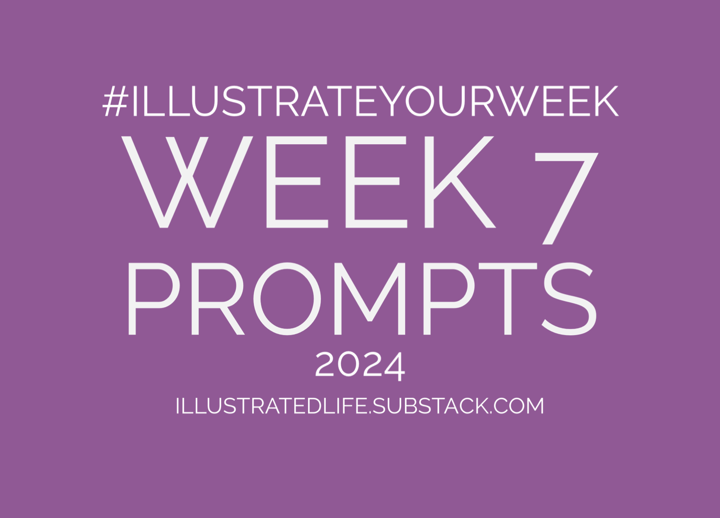 Illustrate Your Week Prompts for Week 7