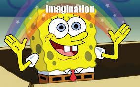 Create meme "spongebob imagination, spongebob meme rainbow, Bob sponge" -  Pictures - Meme-arsenal.com
