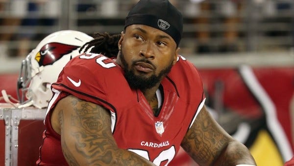 darnell dockett injured for cardinals nfl 2015 images