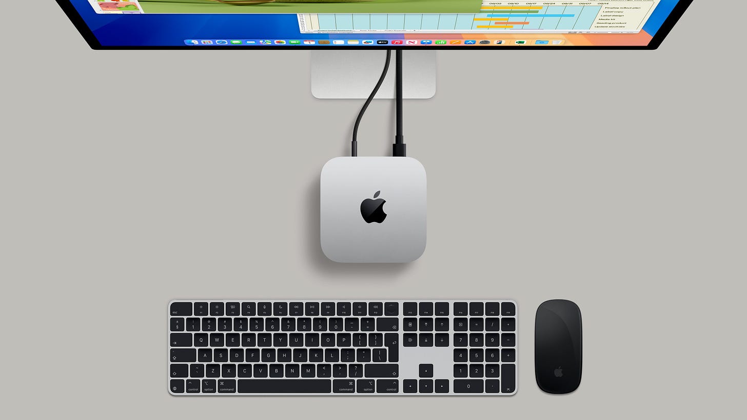 Mac Mini M4 with Studio Display