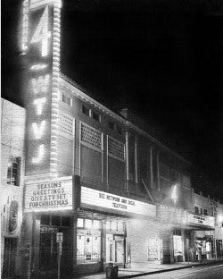 Front of WTVJ in 1950s