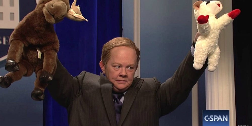 Melissa McCarthy does an epic takedown of Sean Spicer for SNL2017 images