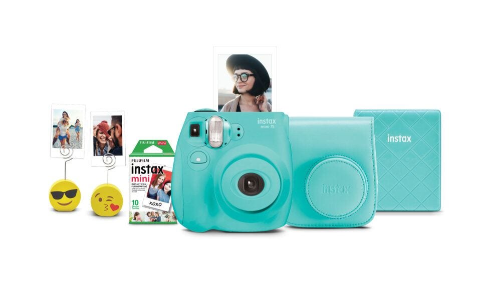 Fujifilm Instax Mini 7S Instant Camera with 10-pack film - Seafoam Green 2020 hottest kids tech toys