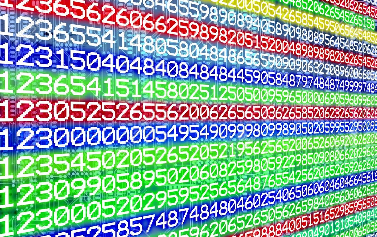 Bunch Of Numbers As The Background Stock Photo, Picture and Royalty Free  Image. Image 16844435.
