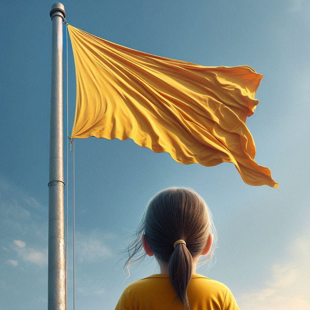 Yellow shirt flag symbolizing People Power