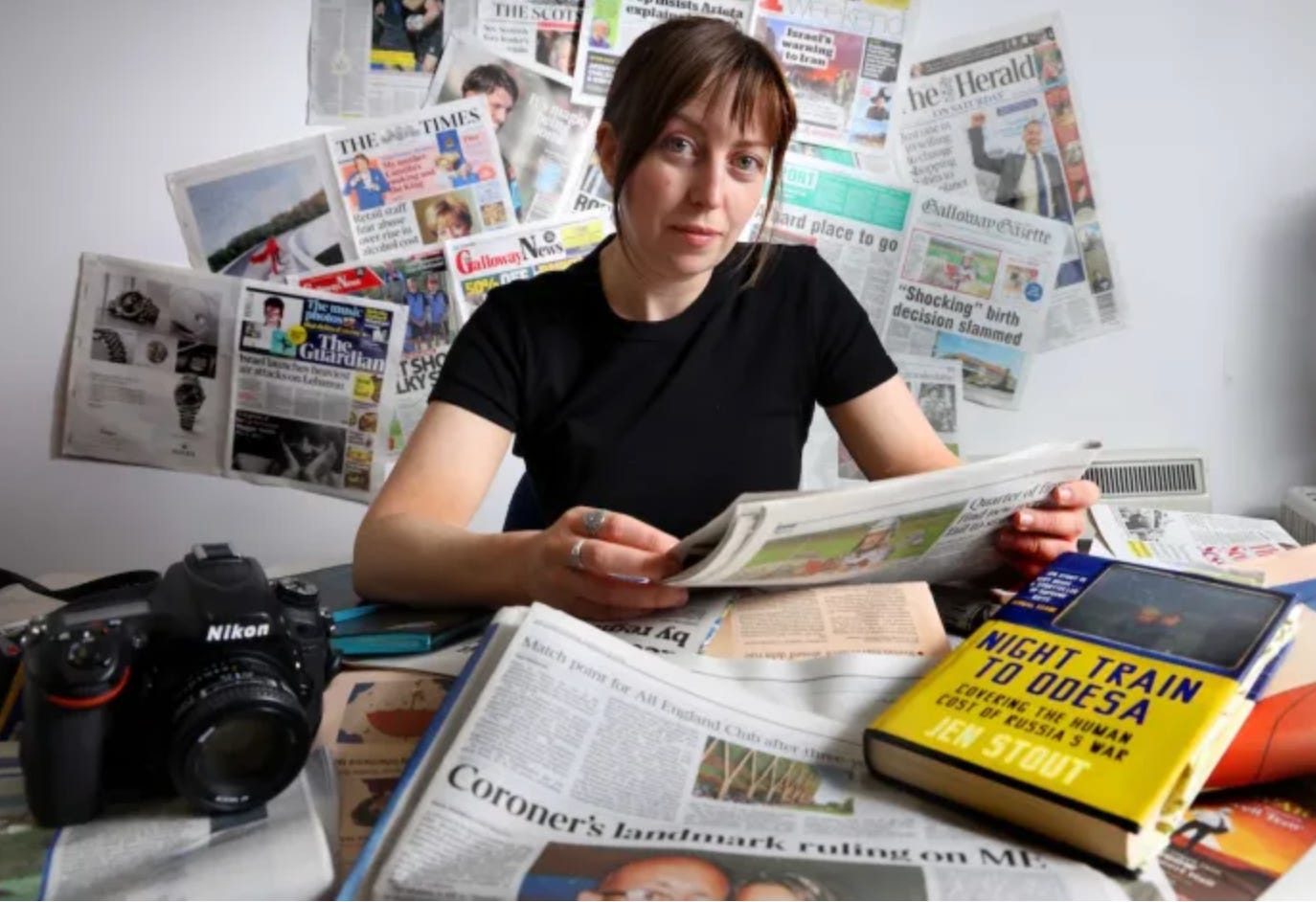 Foreign Correspondent Jen Stout at Wigtown Book Festival. Photo: Colin Hattersley Photography
