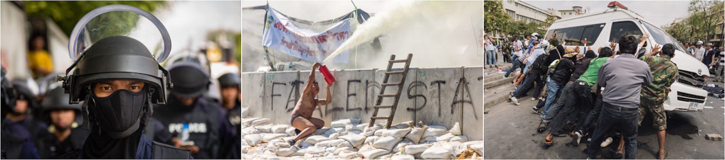 Protests and peacekeeping