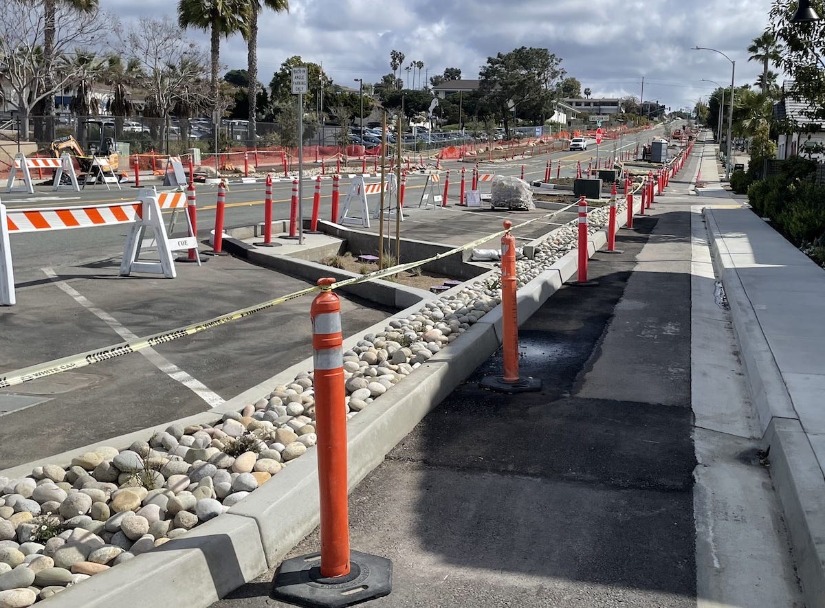 Construction is expected to finish in the coming days on the first phase of the Santa Fe Drive Corridor project. The city will evaluate the road for two months before deciding next steps. Steve Puterski photo