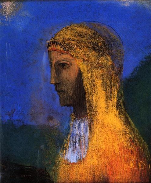 The Druidess, 1893 - Odilon Redon