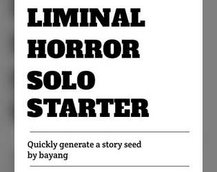 liminal-horror-solo-starter