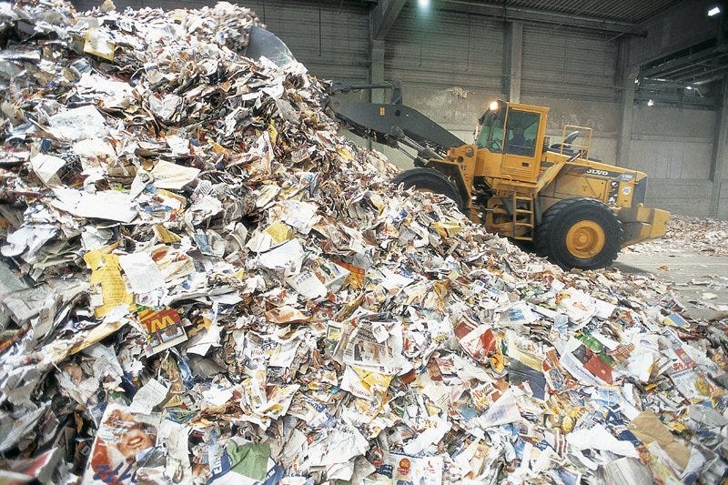 Little Green Space 🐝 on X: "For every 1 tonne of #recycled paper,  approximately 3.3 cubic metres of landfill space is saved  https://t.co/C26otGAtmp via @VeoliaUK #waste" / X