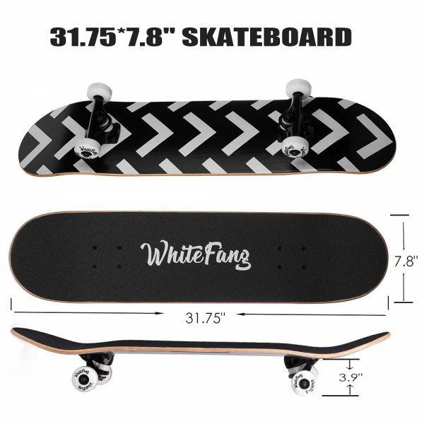 WhiteFang Skateboards for Beginners 2019 hottest holiday sports fitness gifts