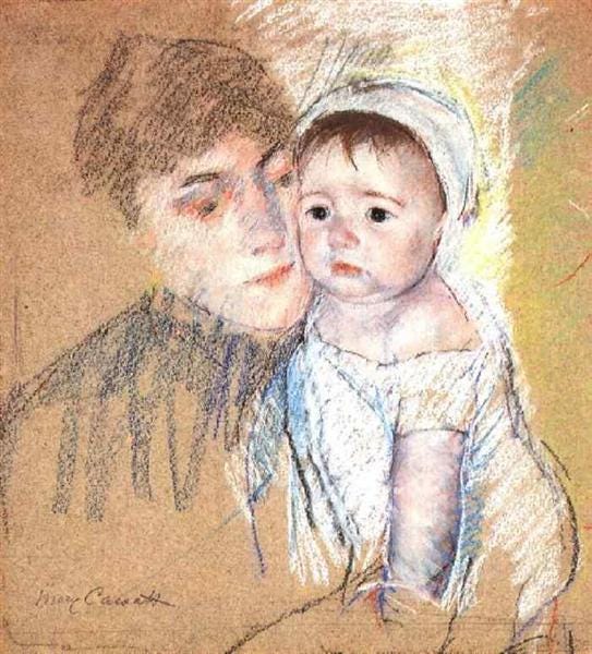 Baby Bill in Cap and Shift, 1889 - 1890 - Mary Cassatt