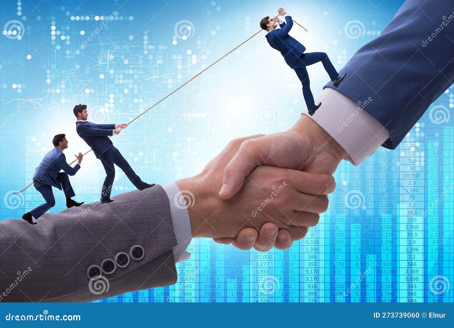 Concept of Teamwork and Mutual Support Stock Photo - Image of ...