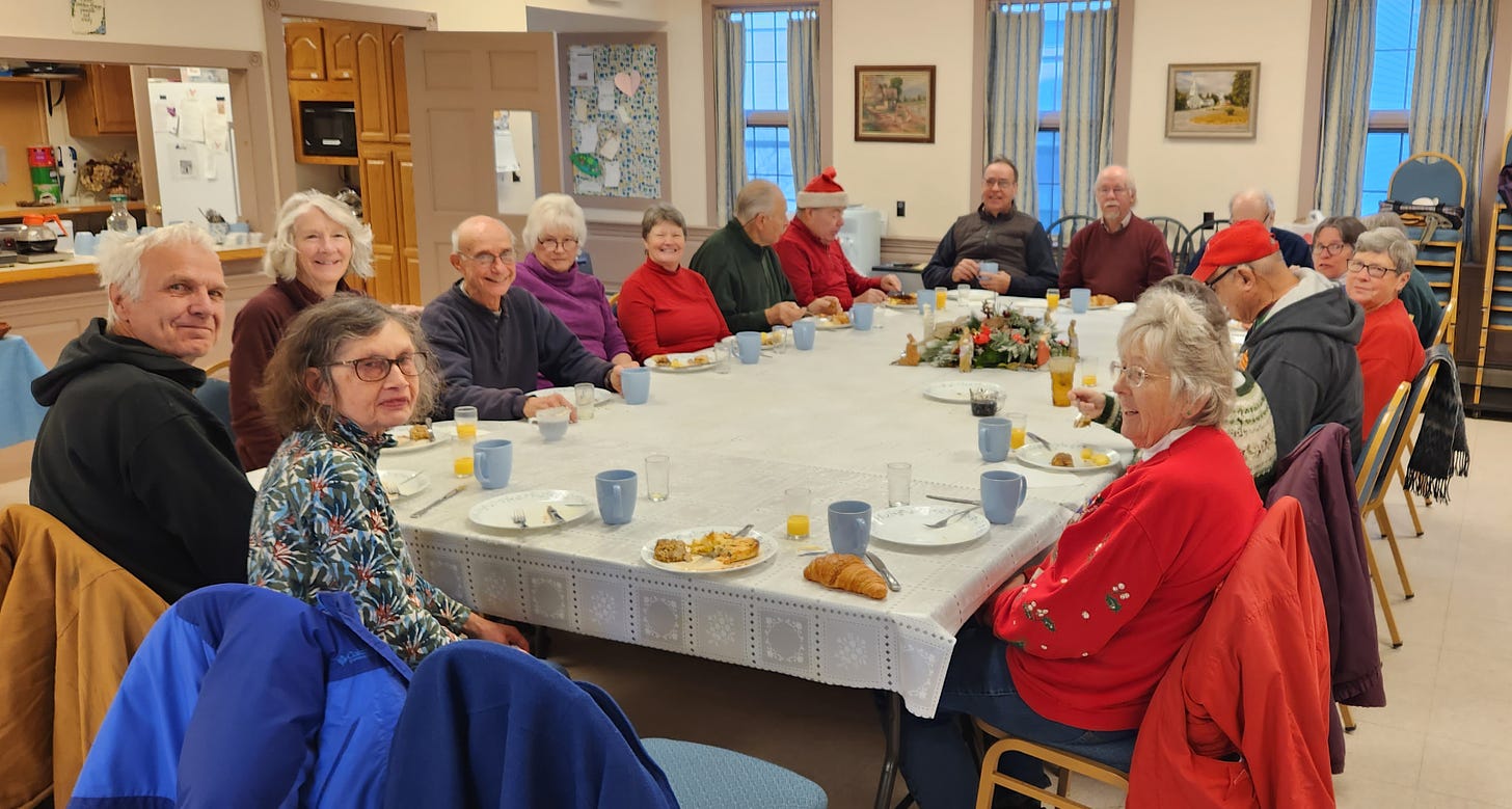 Senior breakfast in Temple, NH