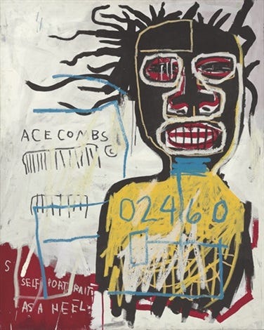 Self portrait as a heel by Jean-Michel Basquiat on artnet